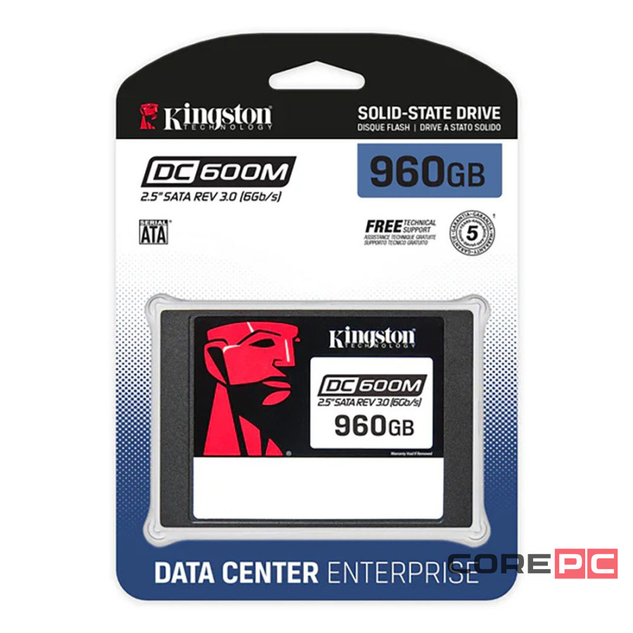 Твердотельный накопитель Kingston 960 Gb DC600M (SEDC600ME/960G)
