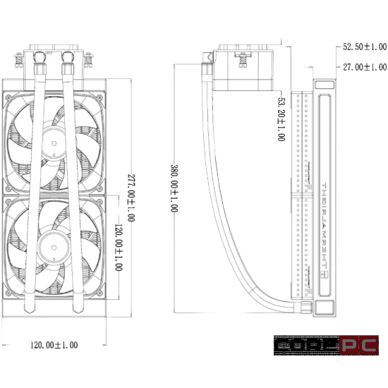 Система жидкостного охлаждения для процессора Thermalright Frozen Horizon 240 Digital ARGB White (TRFH240DAW)