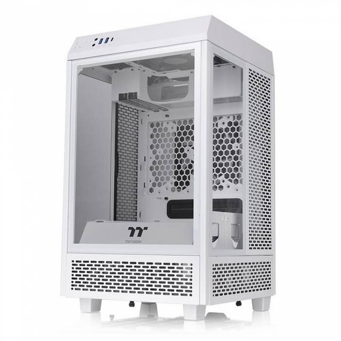 Компьютерный корпус Thermaltake The Tower 100 TG Snow White CA-1R3-00S6WN-00