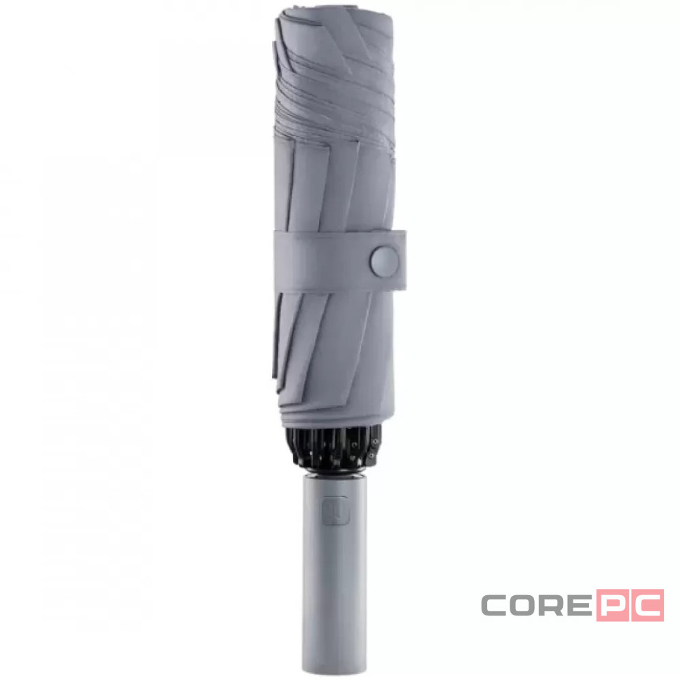 Зонт NINETYGO Automatic Reverse Lighting Umbrella с фонариком серый