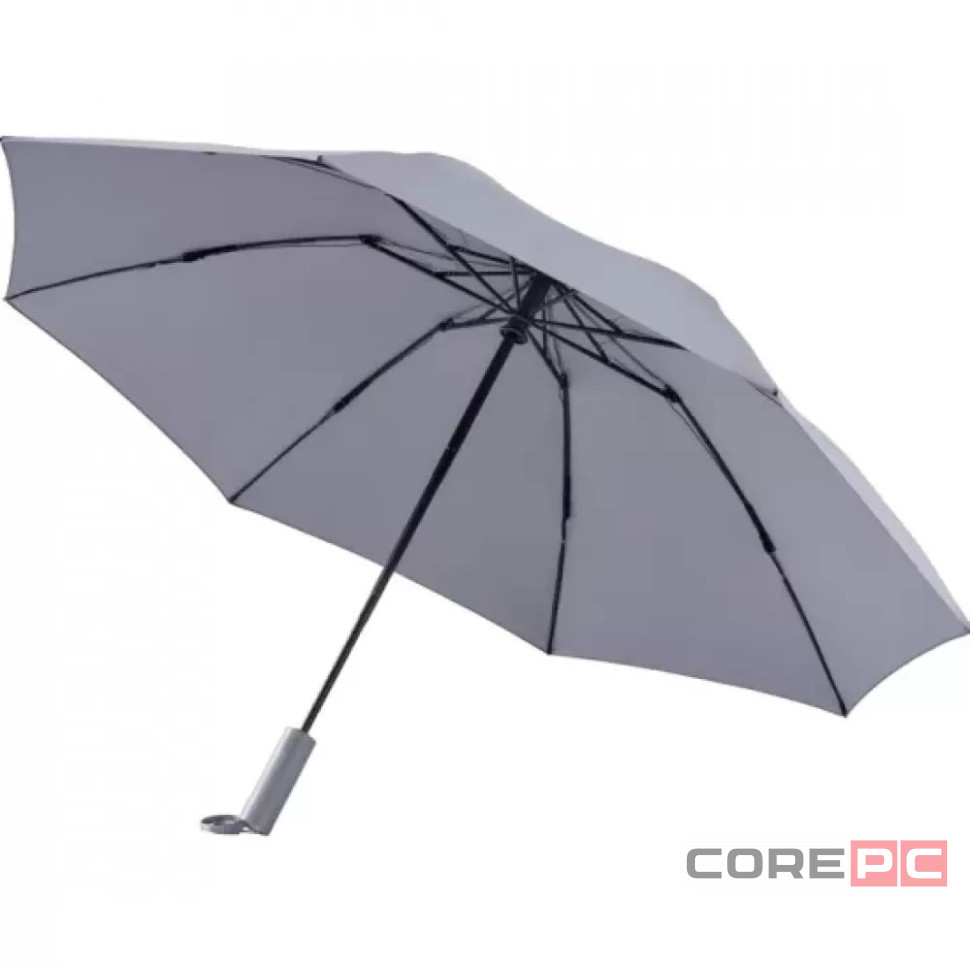 Зонт NINETYGO Automatic Reverse Lighting Umbrella с фонариком серый