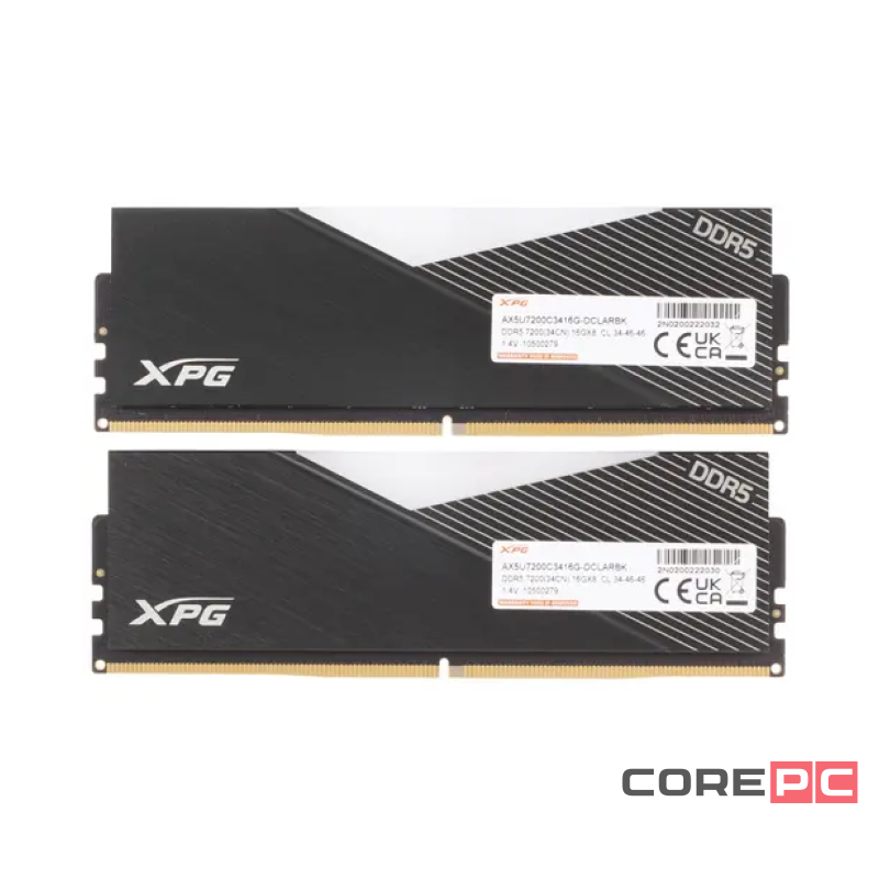 Оперативная память 32 Gb 7200 MHz ADATA XPG LANCER RGB Black (AX5U7200C3416G-DCLARBK)