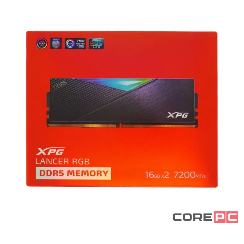 Оперативная память 32 Gb 7200 MHz ADATA XPG LANCER RGB Black (AX5U7200C3416G-DCLARBK)