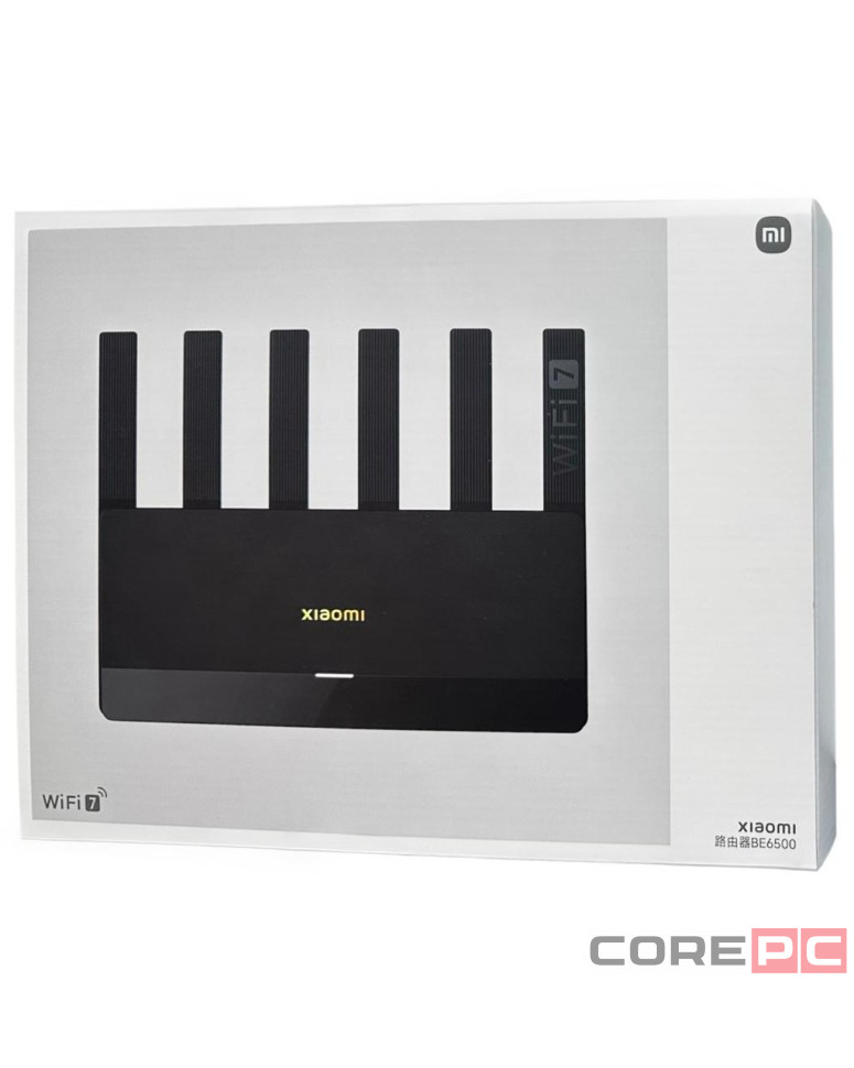 Wi-Fi роутер Xiaomi Router BE6500 (RN02) Wi-Fi7 черный