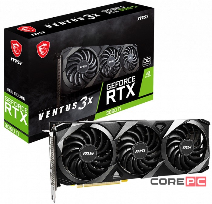 Видеокарта MSI (RTX 4060 Ti 8G VENTUS 3X E1 OC) GeForce RTX 4060 Ti 8GB VENTUS 3X E1 OC