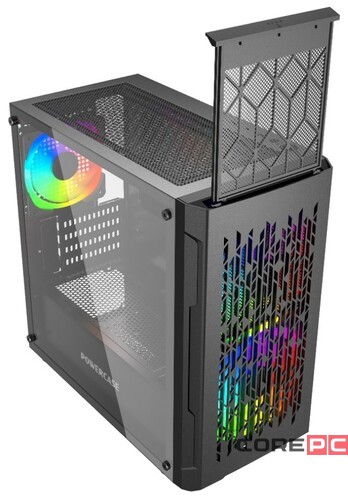 Компьютерный корпус Powercase MISTRAL Micro D3B TG ARGB PWM Black (CMMDB-A3)