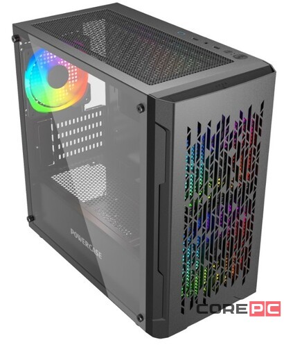 Компьютерный корпус Powercase MISTRAL Micro D3B TG ARGB PWM Black (CMMDB-A3)