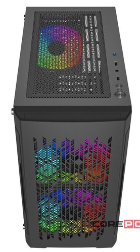 Компьютерный корпус Powercase MISTRAL Micro D3B TG ARGB PWM Black (CMMDB-A3)