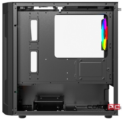 Компьютерный корпус Powercase MISTRAL Micro D3B TG ARGB PWM Black (CMMDB-A3)