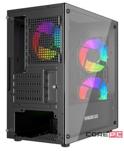 Компьютерный корпус Powercase MISTRAL Micro D3B TG ARGB PWM Black (CMMDB-A3)