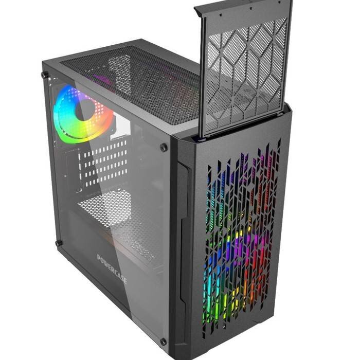 Компьютерный корпус Powercase MISTRAL Micro D3B TG ARGB PWM Black (CMMDB-A3)