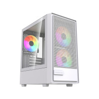 Компьютерный корпус Powercase Mistral SM02 TG ARGB White (CMMSM02W-A3)