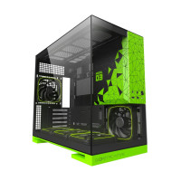 Компьютерный корпус Geometric Future Model 3 TG Green with ARGB fans (1AM3NZGB00110)