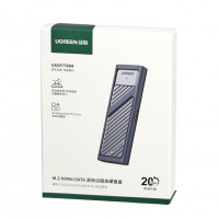 Корпус внешний для жесткого диска Ugreen CM559/M.2 NVMe/SATA 20Gbps