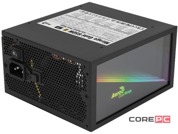 Блок питания Aerocool 650W Mirage Gold ARGB (4711099472581)