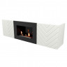 Тумба с биокамином Firelight BFP/P-1400V белая