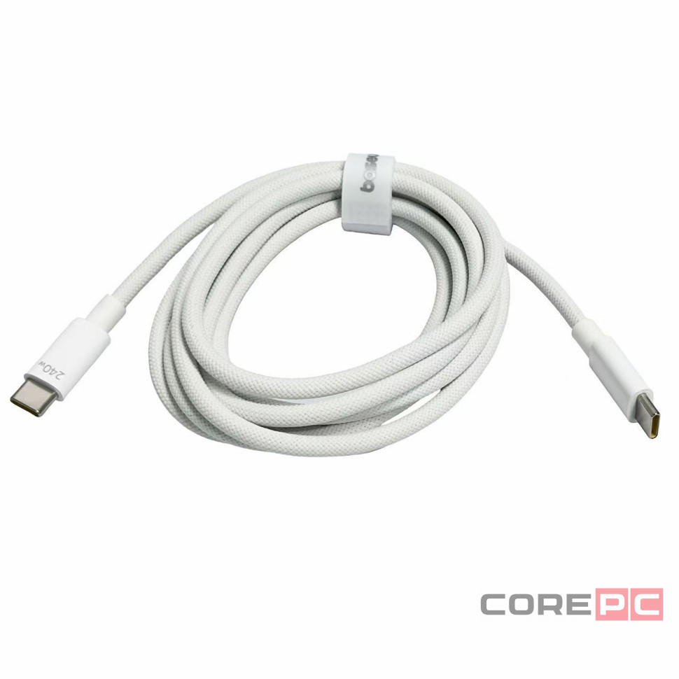 Кабель-зарядка Type-C на Type-C Baseus 240W 2м (E0427703) белый