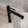 Смеситель для раковины Iddis AIGBL01i01, рычажное управление, цвет черный матовый