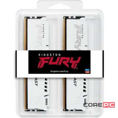 Оперативная память 32 Gb 6000 MHz Kingston FURY Beast White (KF560C30BWK2-32)