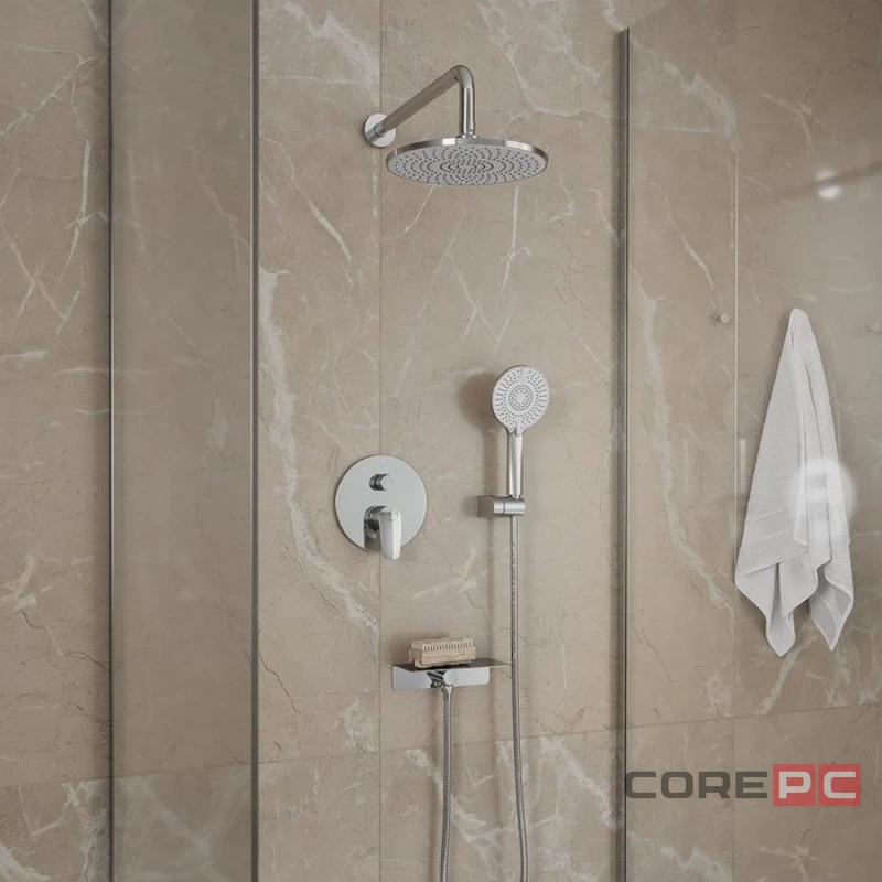 Душевая система Milardo 35к RORSB02M67 Рора (Rora) лейка тропический душ встраиваемая, хром