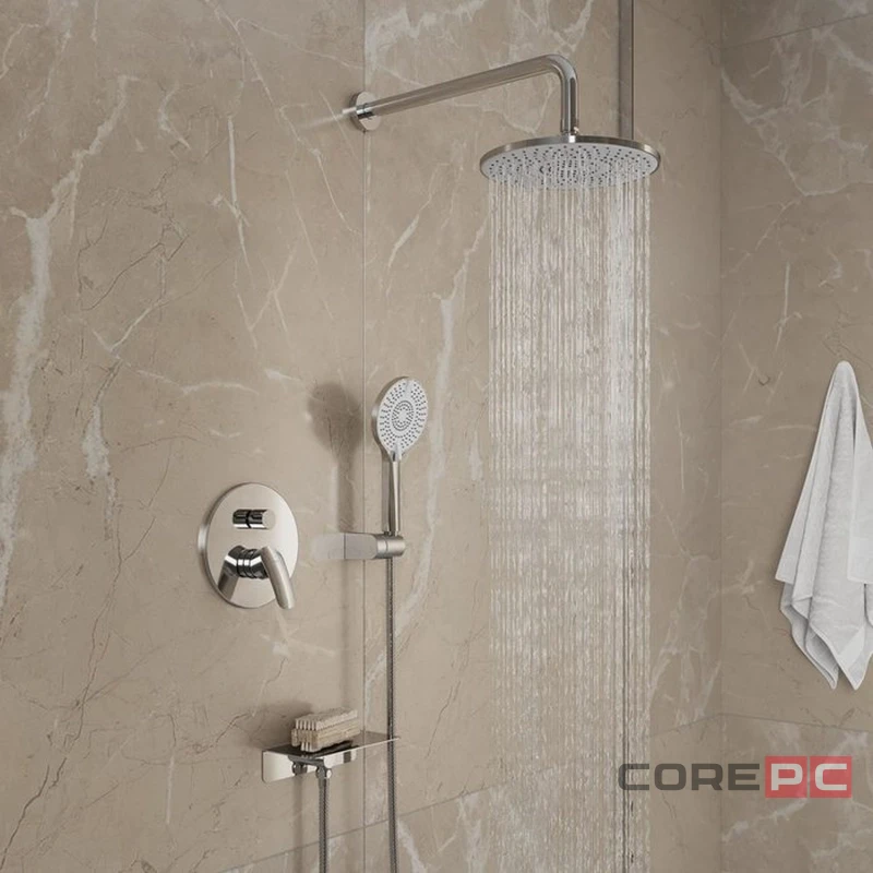 Душевая система Milardo 35к RORSB02M67 Рора (Rora) лейка тропический душ встраиваемая, хром