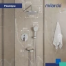 Душевая система Milardo 35к RORSB02M67 Рора (Rora) лейка тропический душ встраиваемая, хром