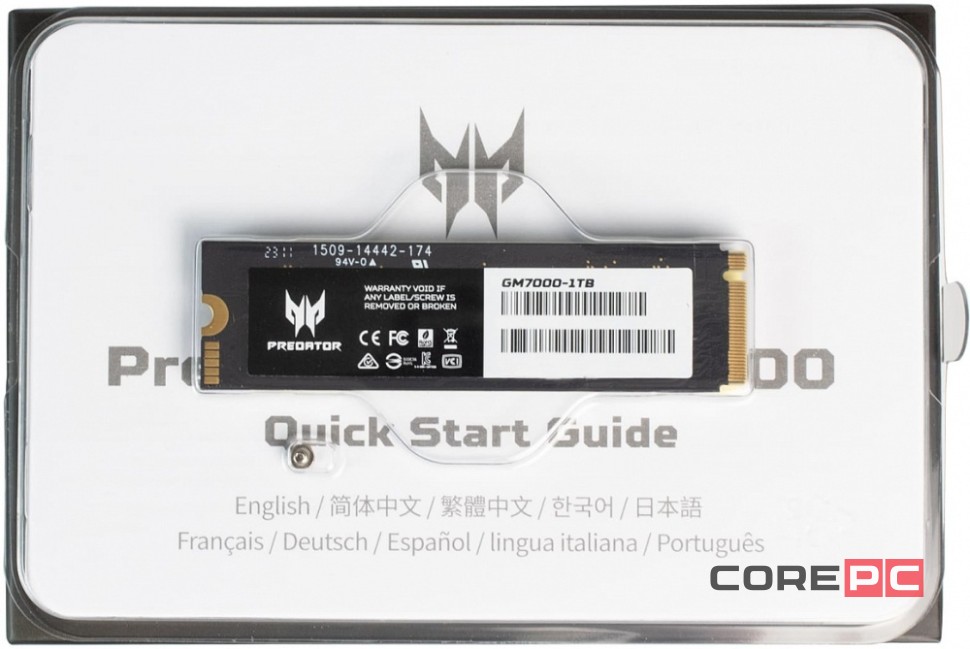 Твердотельный накопитель Acer 2000 Gb Predator (BL.9BWWR.106)