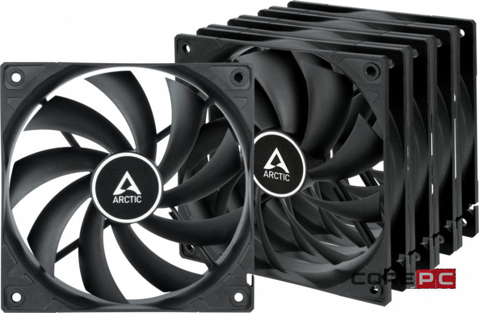 Вентилятор для корпуса Arctic Cooling F12 Value pack Black ACFAN00248A