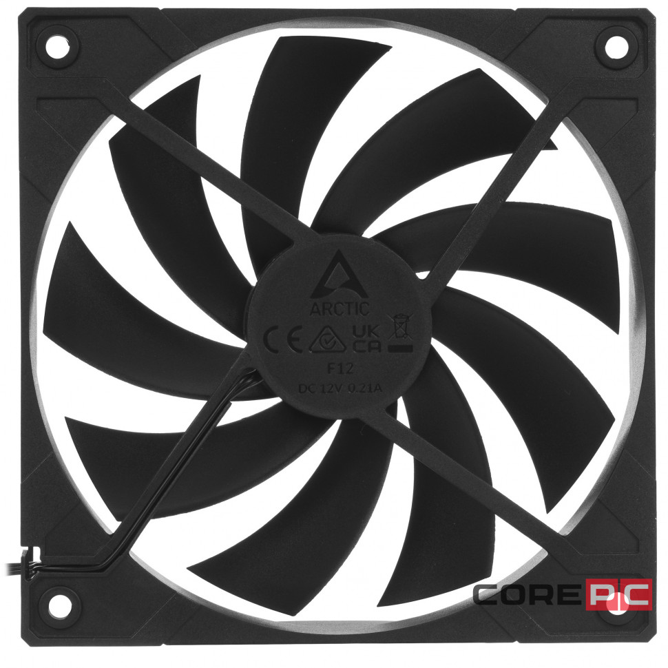 Вентилятор для корпуса Arctic Cooling F12 Value pack Black ACFAN00248A