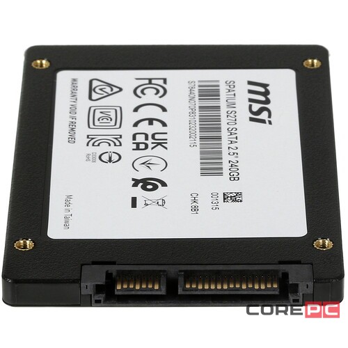 Твердотельный накопитель MSI 240 Gb SPATIUM S270 (S78-440N070-P83)