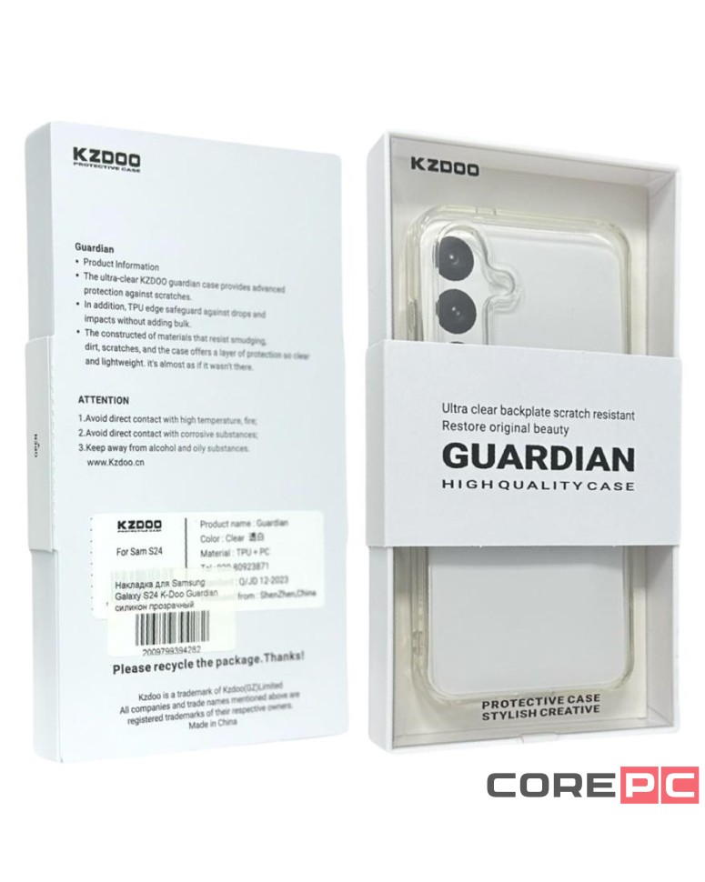Накладка для Samsung Galaxy S24 K-Doo Guardian силикон прозрачный
