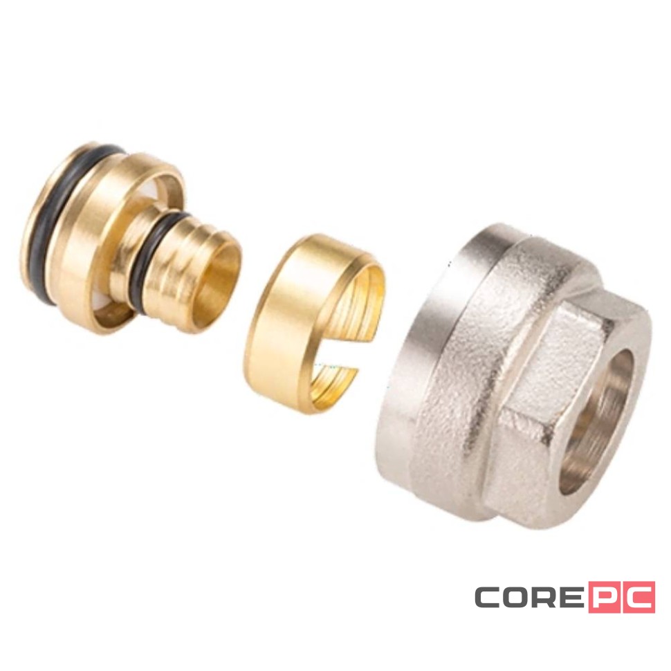 Фитинг обжимной MVI для полиэтиленовой и металполимерной трубы 16х2,2х3/4quot; под евроконус