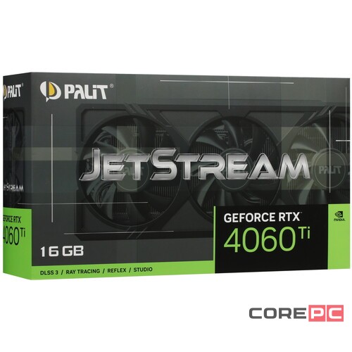 Видеокарта Palit (NE6406T019T1-1061J) GeForce RTX 4060 Ti 16GB JETSTREAM