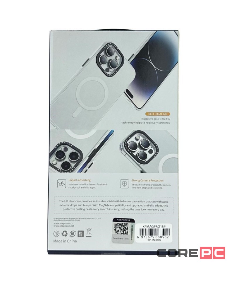 Накладка для i-Phone 15 Pro Keephone Magnet Pro прозрачная