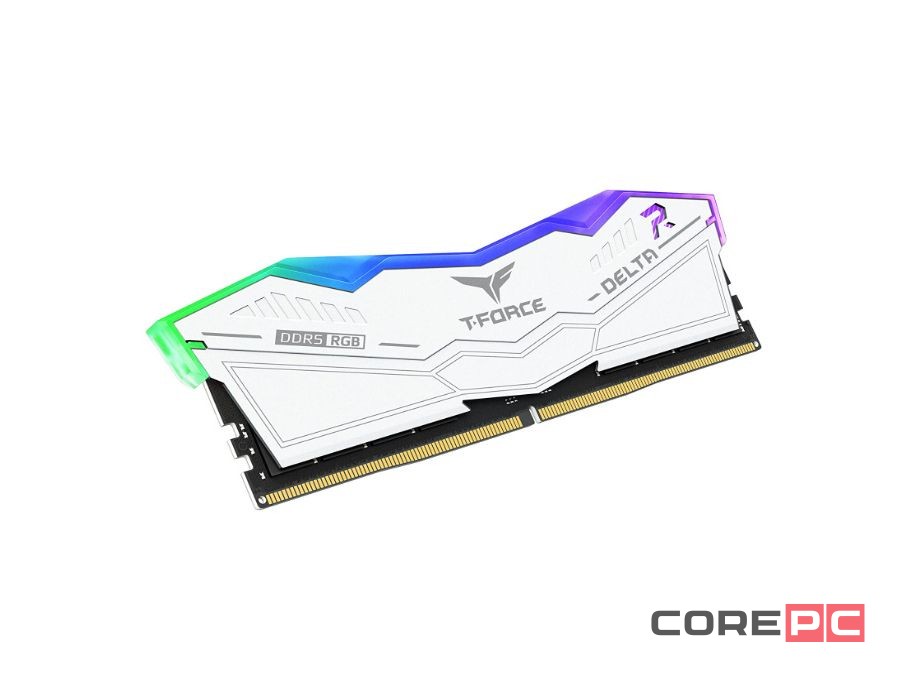 Оперативная память 64 Gb 6000 MHz Team Group T-FORCE DELTA RGB White (FF4D564G6000HC38ADC01)