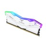 Оперативная память 64 Gb 6000 MHz Team Group T-FORCE DELTA RGB White (FF4D564G6000HC38ADC01)