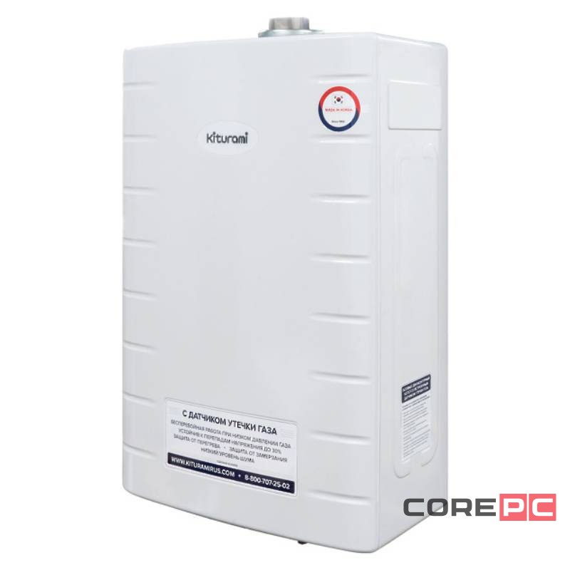 Котел газовый KITURAMI World Alpha-30 настенный, 2 конт., закр.кам.сгор., с выносным п/у