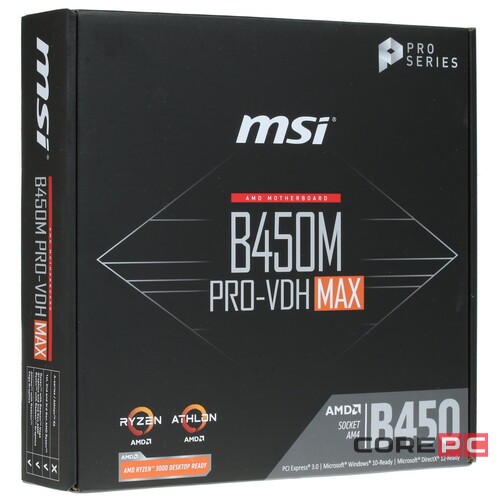 Материнская плата MSI B450M PRO-VDH MAX