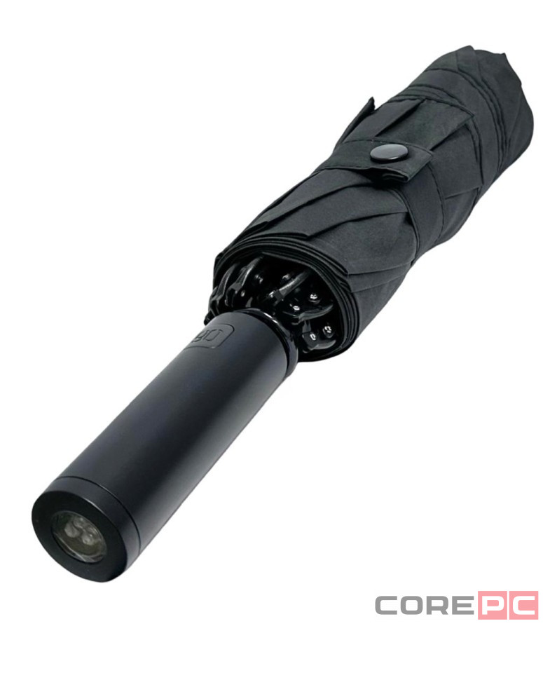 Зонт NINETYGO Automatic Reverse Lighting Umbrella с фонариком черный