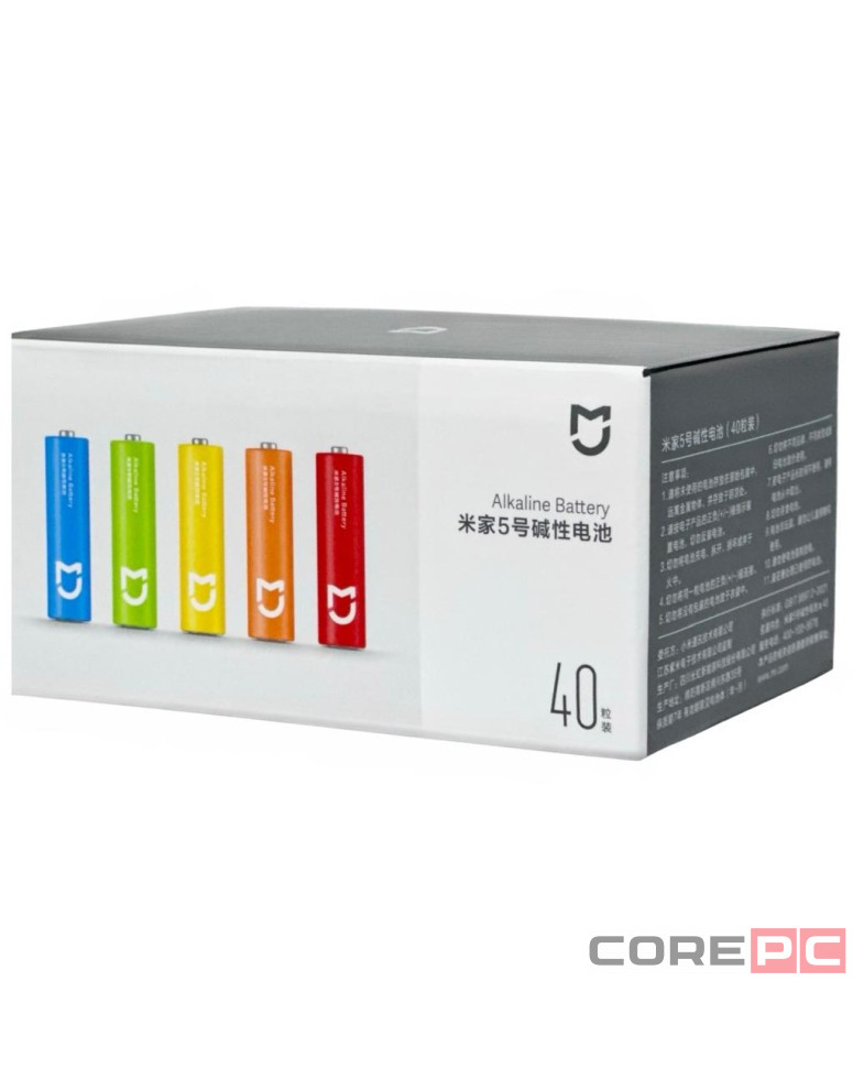 Батарейки Mijia Rainbow No.5 тип AAA 40 шт цветные
