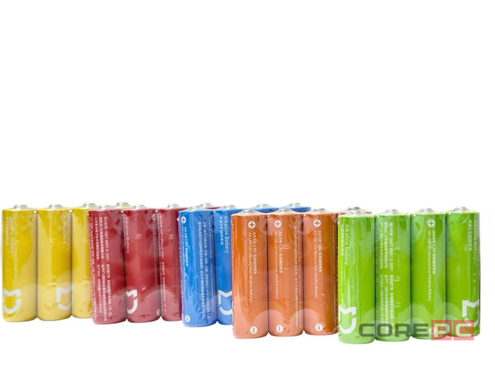 Батарейки Mijia Rainbow No.5 тип AAA 40 шт цветные