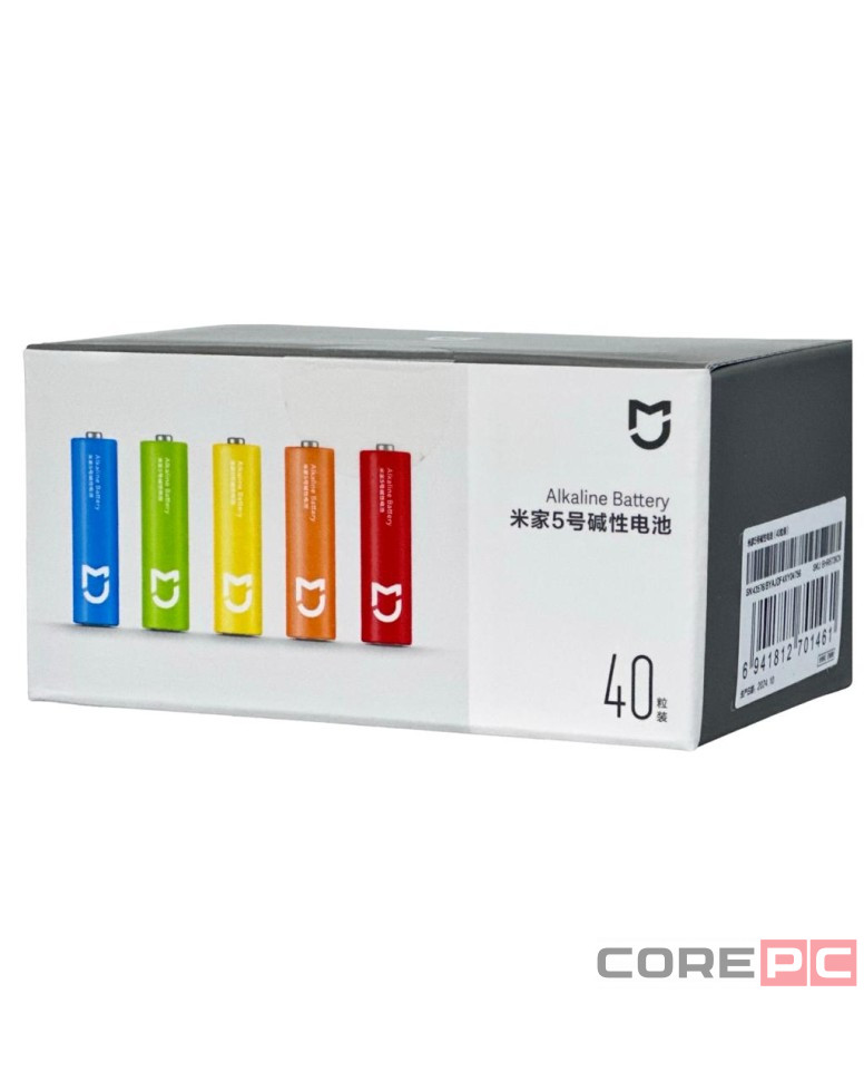 Батарейки Mijia Rainbow No.5 тип AAA 40 шт цветные