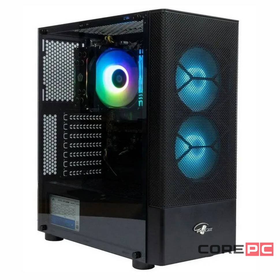 Компьютерный корпус Eurocase B02RGB TG RGB Black (00-00883378)