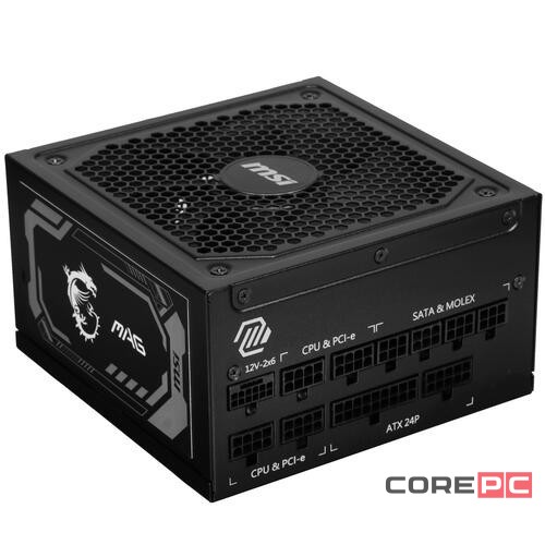 Блок питания MSI 1000W MAG A1000GL PCIE5 (306-7ZP9B11-CE0) 16 Pin (PCIe 5.0 Connector Cable Details)