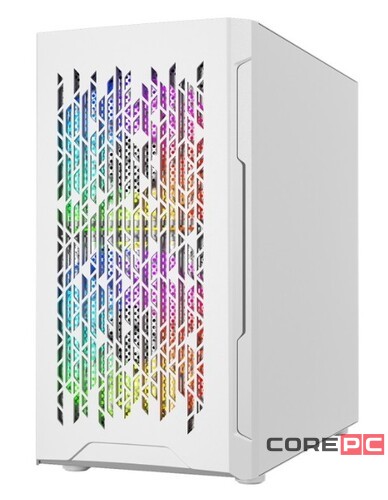 Компьютерный корпус Powercase MISTRAL Micro D3W TG ARGB PWM White (CMMDW-A3)