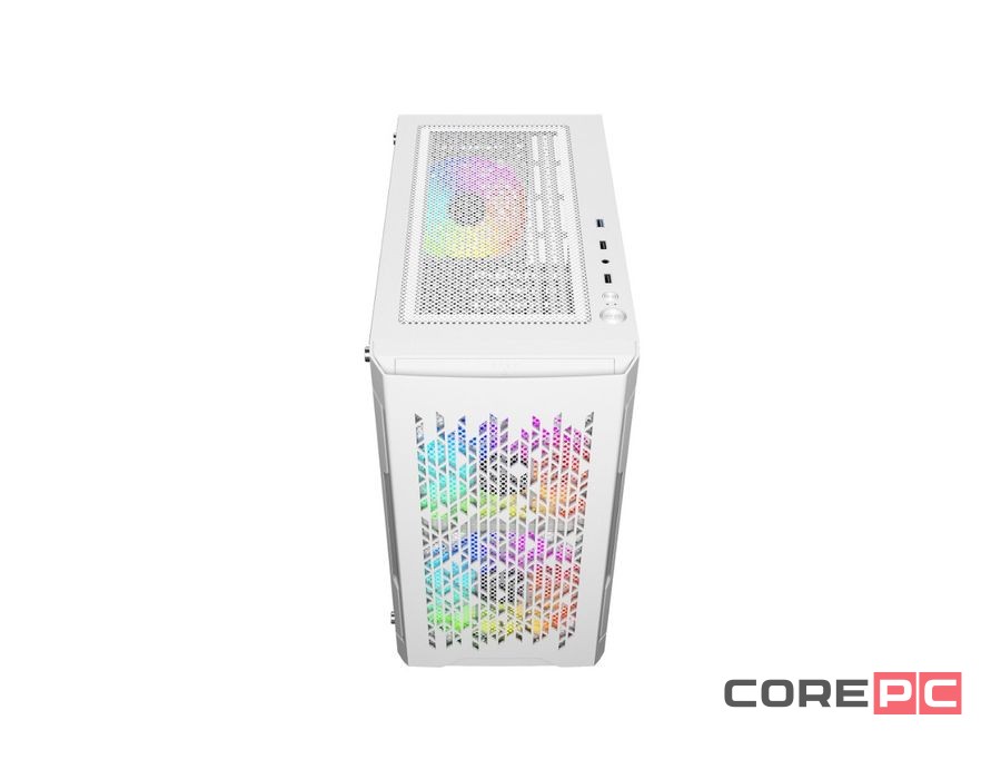 Компьютерный корпус Powercase MISTRAL Micro D3W TG ARGB PWM White (CMMDW-A3)