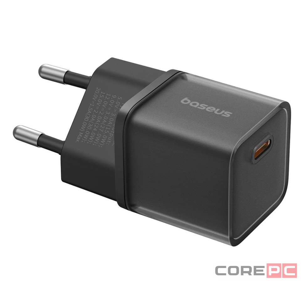 Сетевое зар. устр. Baseus GaN5S Fast Charger 1C 30W P10162504113-00 черное