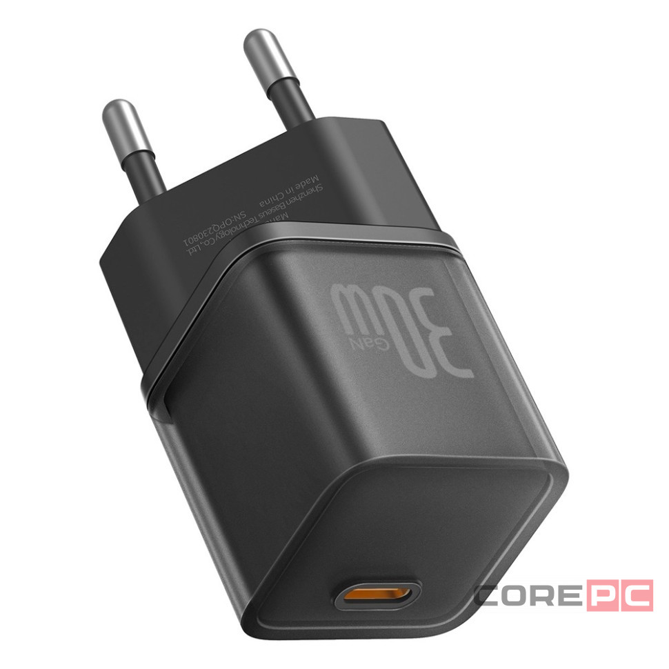 Сетевое зар. устр. Baseus GaN5S Fast Charger 1C 30W P10162504113-00 черное