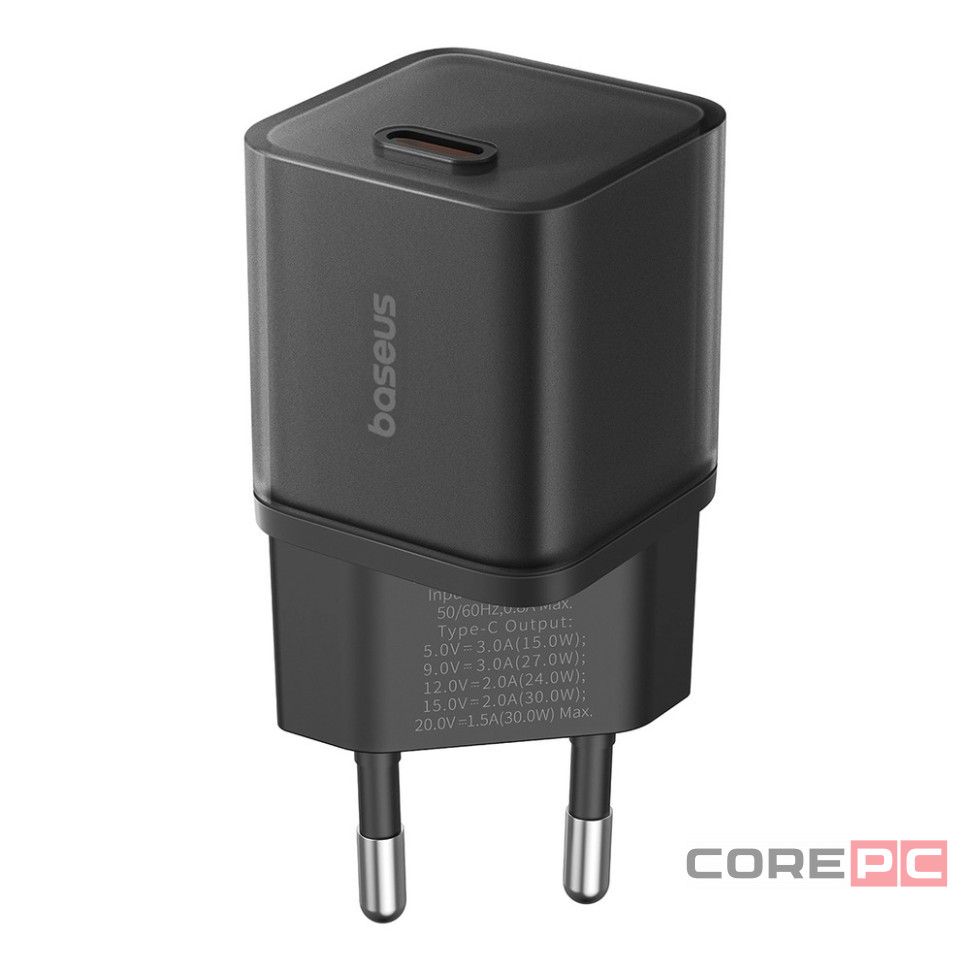 Сетевое зар. устр. Baseus GaN5S Fast Charger 1C 30W P10162504113-00 черное