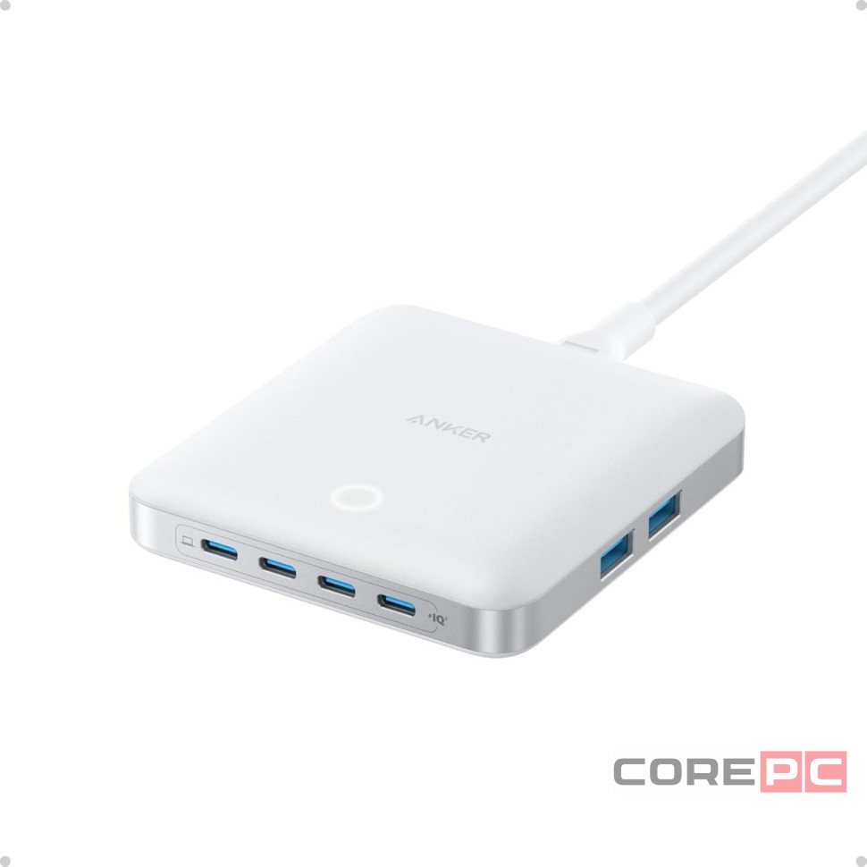 Настольное мини-зарядное устройство Anker Nano (130W, 6 портов) 2USB/4C (A2155P21) белое